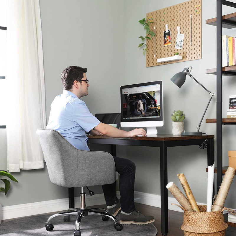 Chaise de bureau - Chaise informatique - en hauteur réglable - Gray