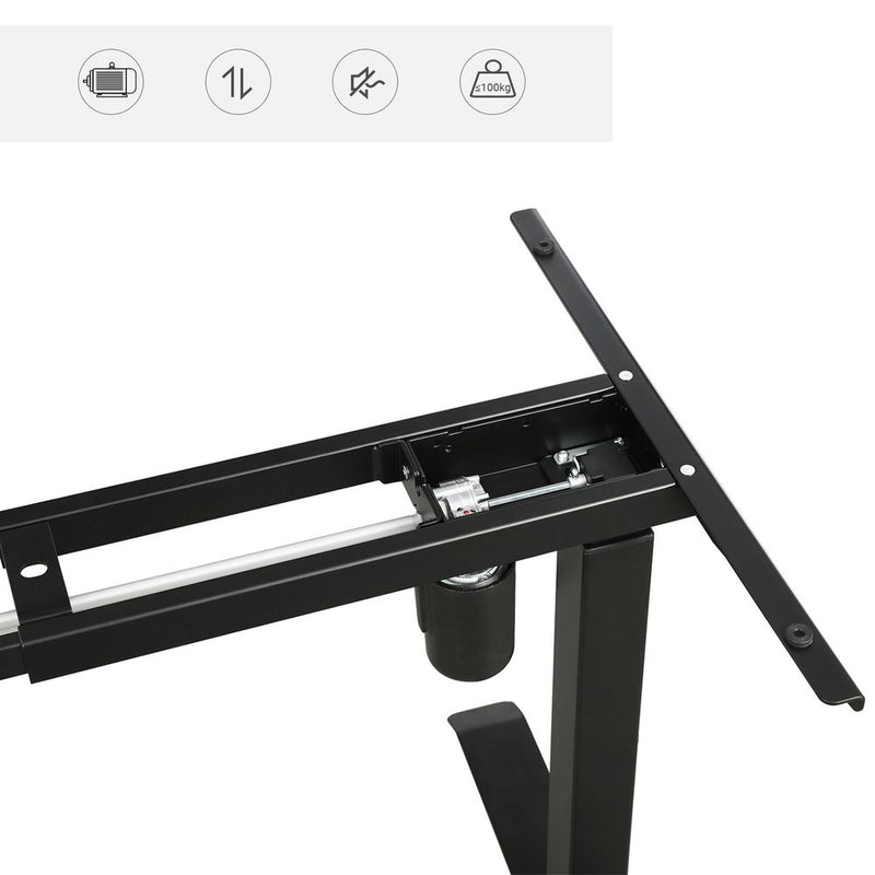 Sit Standing Desk Frame - Höjd -justerbar skrivbordsram - Elektrisk - Svart