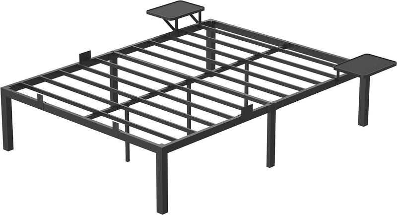 Bed frame - Metalen frame - Tweepersoonsbed - 200 x 140 cm - Zwart