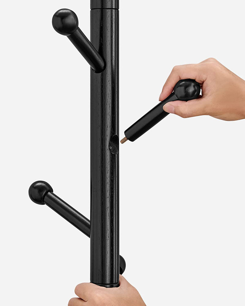 Coat Rack - Garderob Standard - Klädstativ av massivt trä - Svart