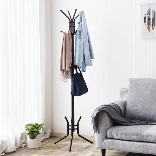 Coat Rack - 4 cârlige - Van Hout - Negru