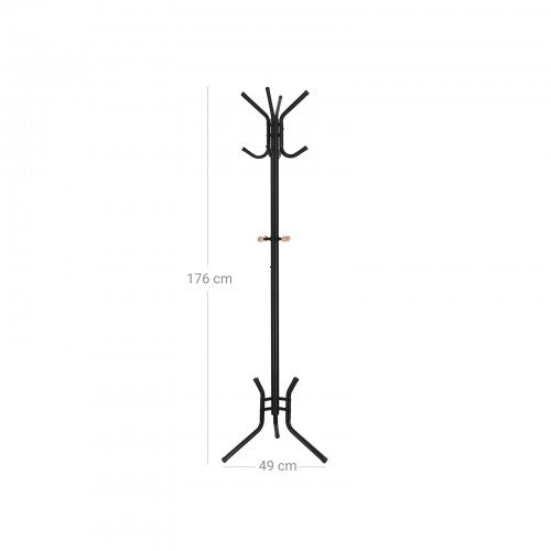 Coat Rack - 4 cârlige - Van Hout - Negru