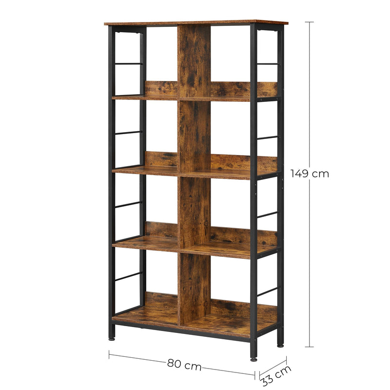 Armoire de salon - armoire de rangement - Rack debout - marron -zwart