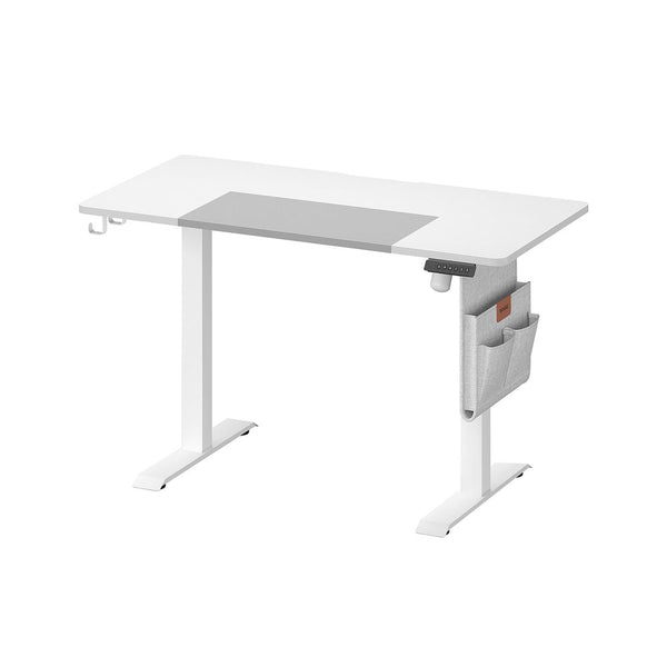 Bureau - Elektrisch bureau - In hoogte verstelbaar - Met wielen - 60x120cm - Wit