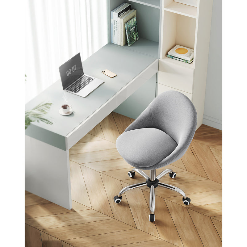 Chaise de bureau - Chaise informatique - en hauteur réglable - Round - Gray