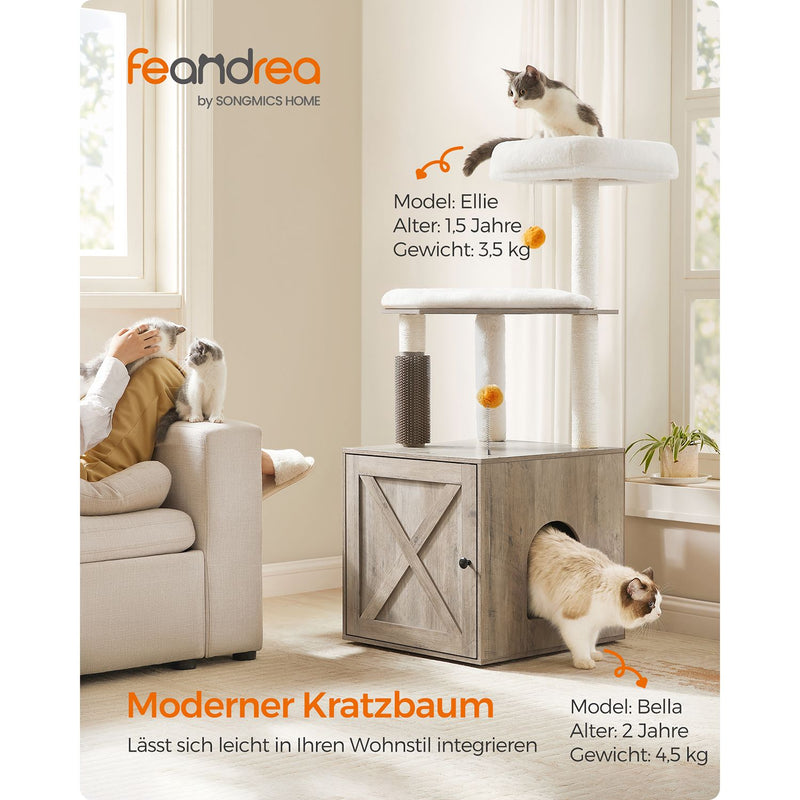 Scratching Post - 2 -in -1 - Lull Box and Scratching Post - Modern Cat Tree