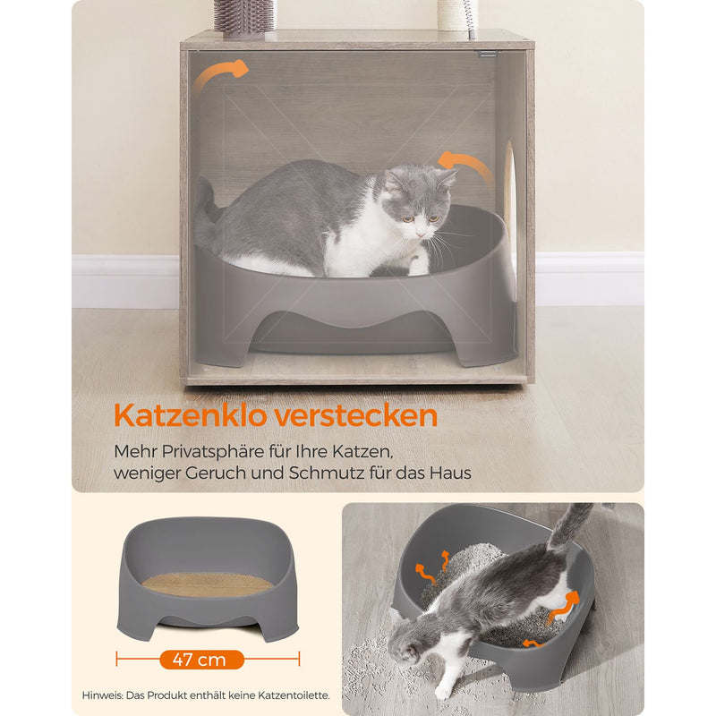 Scratching Post - 2 -in -1 - Litter Box et Scratching Post - Arbre de chat moderne