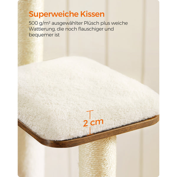 Scratching Post - Cat Tree - Med aftagelige puder - Moderne - Vintage Brown