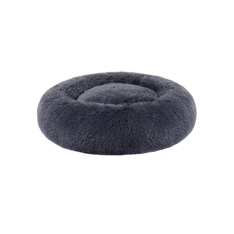 Koirakori - Fluffy Dog Bed - Ø 120 cm - kissoille ja koirille - tummanharmaa