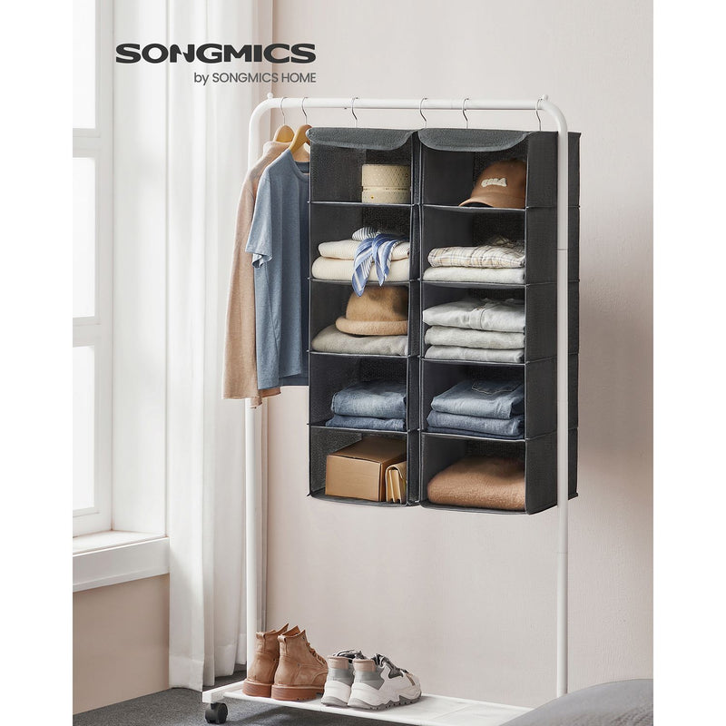 Armoire suspendue - Ensemble de 2 organisateurs suspendus - Gray