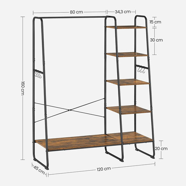 Armoire - armoire de garde-robe en métal - dossier gwaynerobe