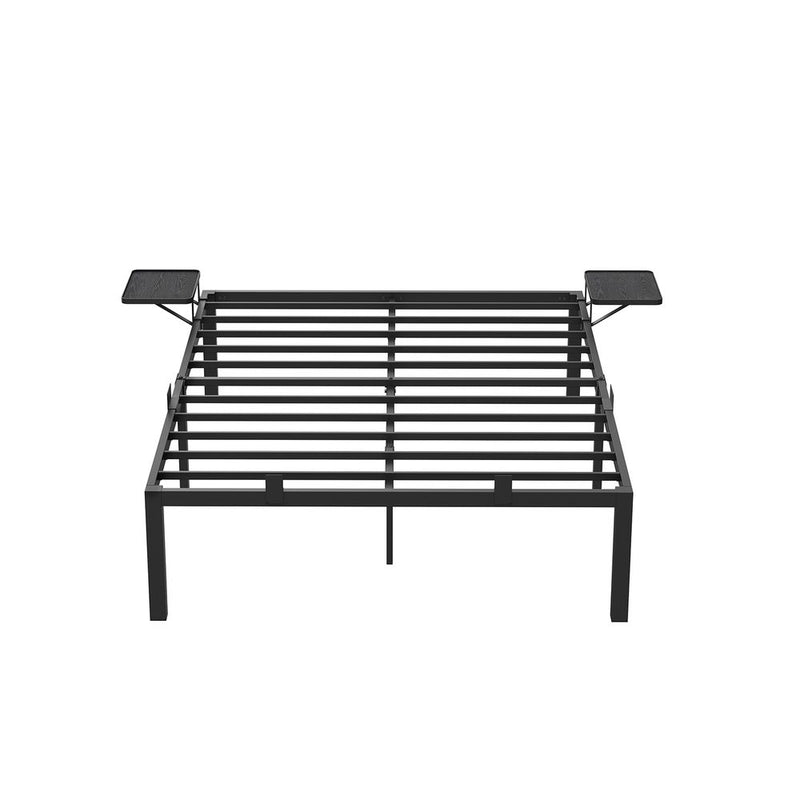 Bed frame - Metalen frame - Tweepersoonsbed - 190 x 140 cm - Zwart