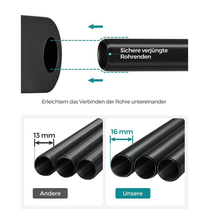 Kledingkast - Opvouwbare kast - Stoffenkast - Verstelbare planken - Blauw