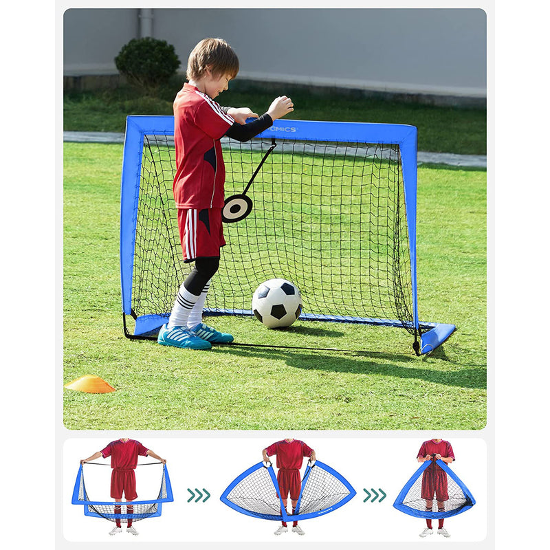 Voetbalgoal - Set van 2 - Kleine goals - Blauw