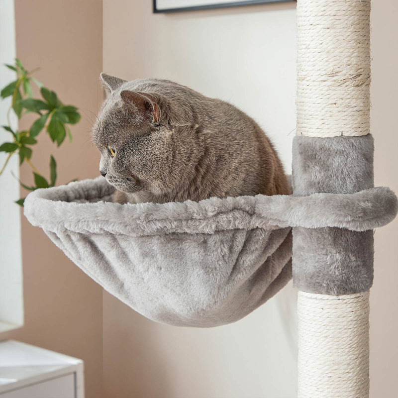 Cat Tree - Scratching Post - avec 2 hamacs et 2 grottes - Extra Large - Gray