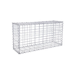 Schanskorf - Gabion - Steenkorf - roestvrij - 100 x 50 x 30 cm - Zilver