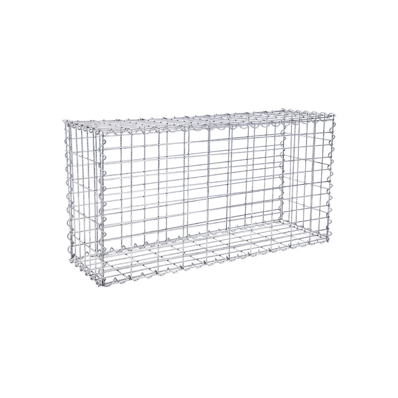 Schanskorf - Gabion - Steenkorf - inoxidabil - 100 x 50 x 30 cm - argint