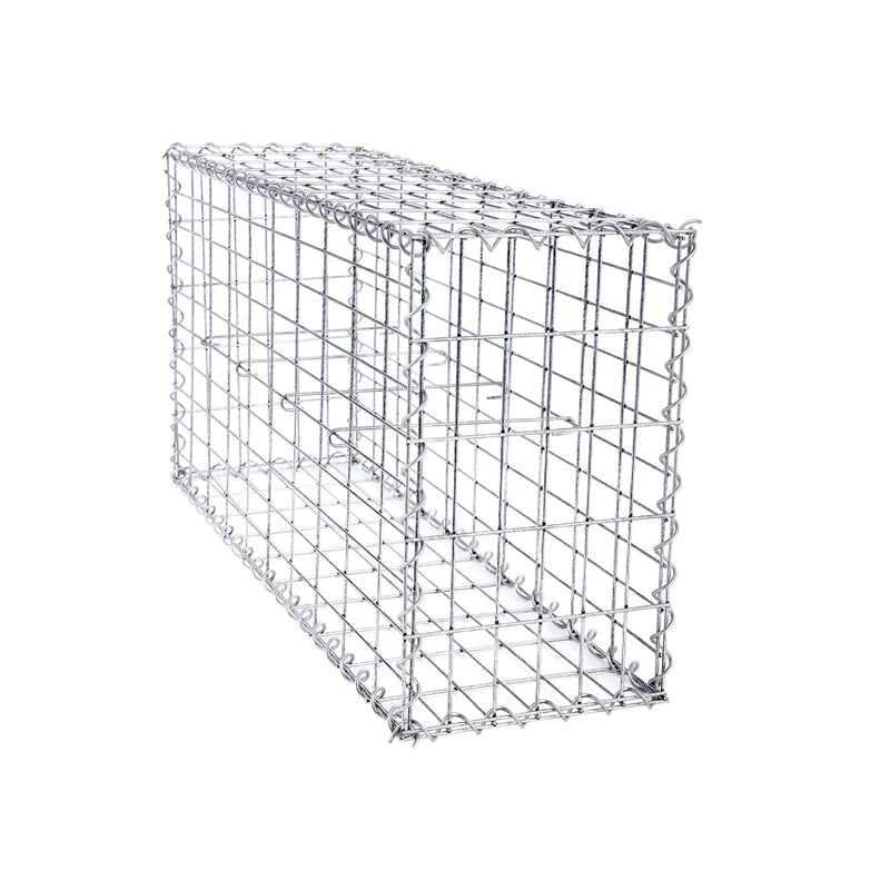 Schanskorf - Gabion - SteenKorf - rostfritt - 100 x 50 x 30 cm - silver