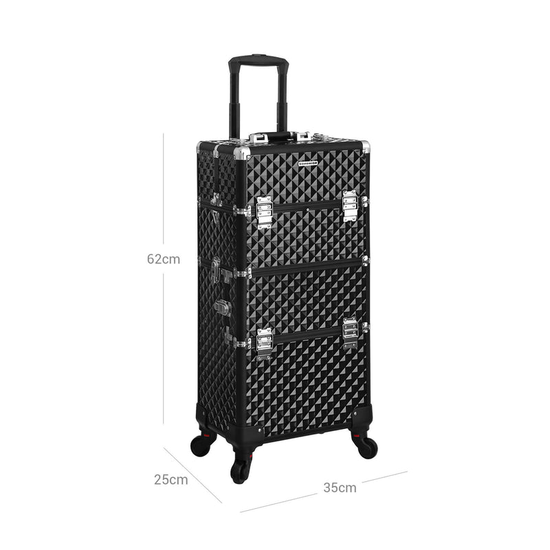 Make-up Trolley 3-in-1 - Zwart