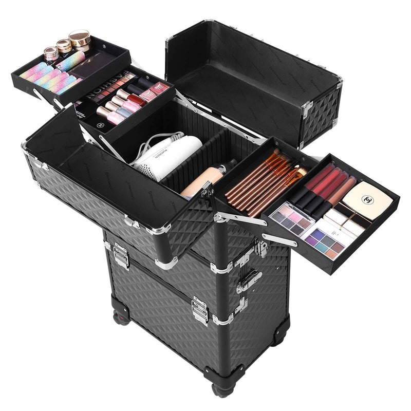 Make-up Trolley 3-in-1 - Zwart