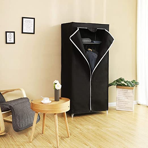 Armoire - Folder Gardeobe - 160 x 75 x 45 cm - noir