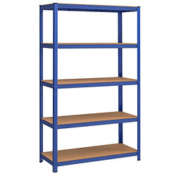 Racks - Racks de rangement - Racks de sous-sol - 200 x 120 x 60 cm - imposable jusqu'à 875 kg - bleu