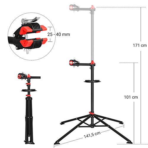 Montage de montage à vélo - Stand de montage - Bicycles - Garage - Standard du vélo - noir