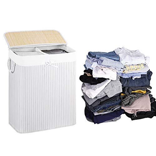 Panier à linge - Basket - Basket - Tri était - blanc - 100L