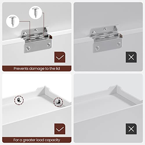 Bănci de încălțăminte - Toy Box - Storage Clopot - Alb