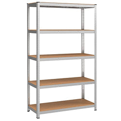 Rack de rangement avec 5 étagères - étagères réglables - 180 x 90 x 40 cm - jusqu'à 875 kg de capacité de chargement