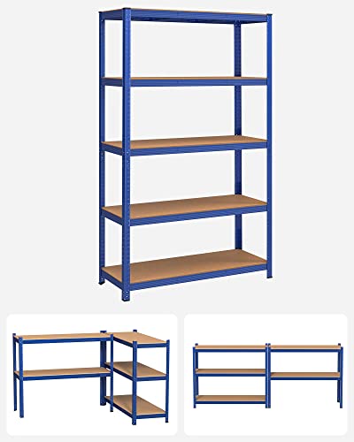 Racks - Racks de rangement - Racks de sous-sol - 200 x 120 x 60 cm - imposable jusqu'à 875 kg - bleu