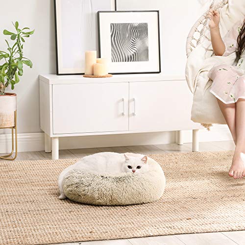 Hondenbed - Hondenmand- Kattenbed - Zacht pluche - 50 cm - Kaki