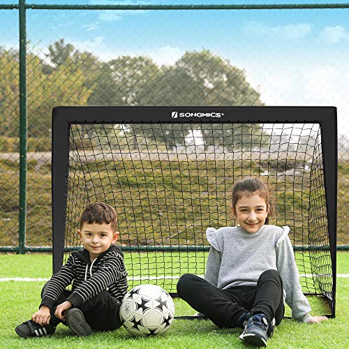 Voetbaldoelen - Set van 2 - pop-up doelen - Voor kinderen - Zwart