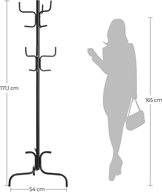 Coat Rack - Tøjstativ - 6 Hooks - Van Staal