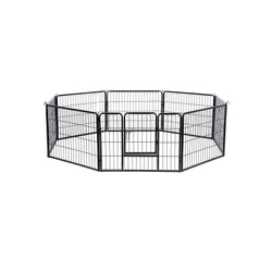 Puppy Ren - Country Shelter for Dog - 8 grătare - fiecare 77 x 60 cm - negru