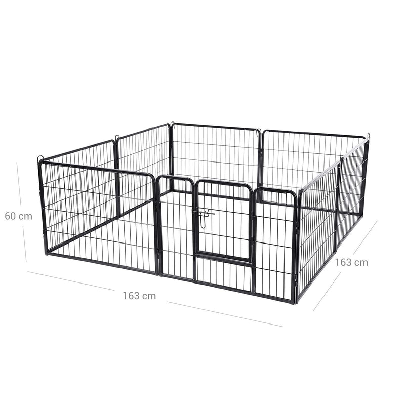 Puppy Ren - Country Shelter for Dog - 8 réunis - chacun 77 x 60 cm - noir