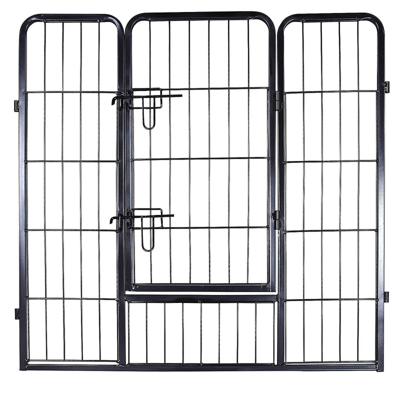 Puppy Ren - Country Shelter for Dog - 8 Gratings - hver 77 x 80 cm - Sort