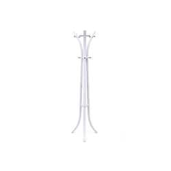 Coat Rack - Coat Metal - 176 cm înălțime - 6 cârlige - alb