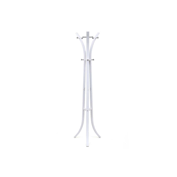 Coat Rack - Coat Metal - 176 cm înălțime - 6 cârlige - alb