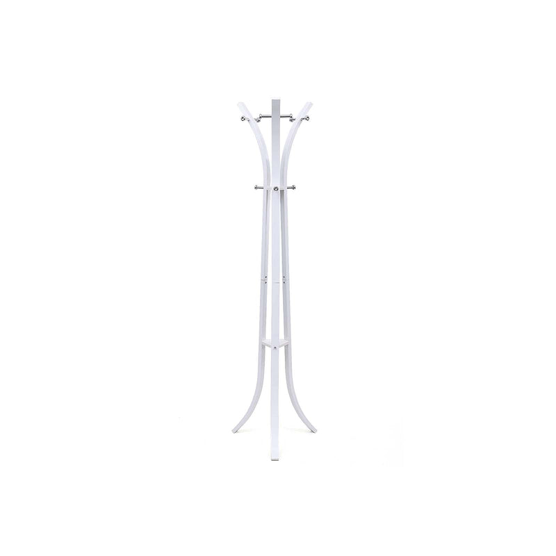 Coat Rack - Coat Metal - 176 cm înălțime - 6 cârlige - alb