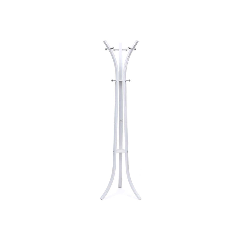 Coat Rack - Coat Metal - 176 cm înălțime - 6 cârlige - alb