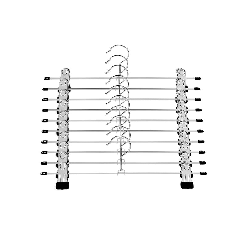 Hansere - Îmbrăcăminte pentru îmbrăcăminte - Metal Broekhangers 10 bucăți - Silver