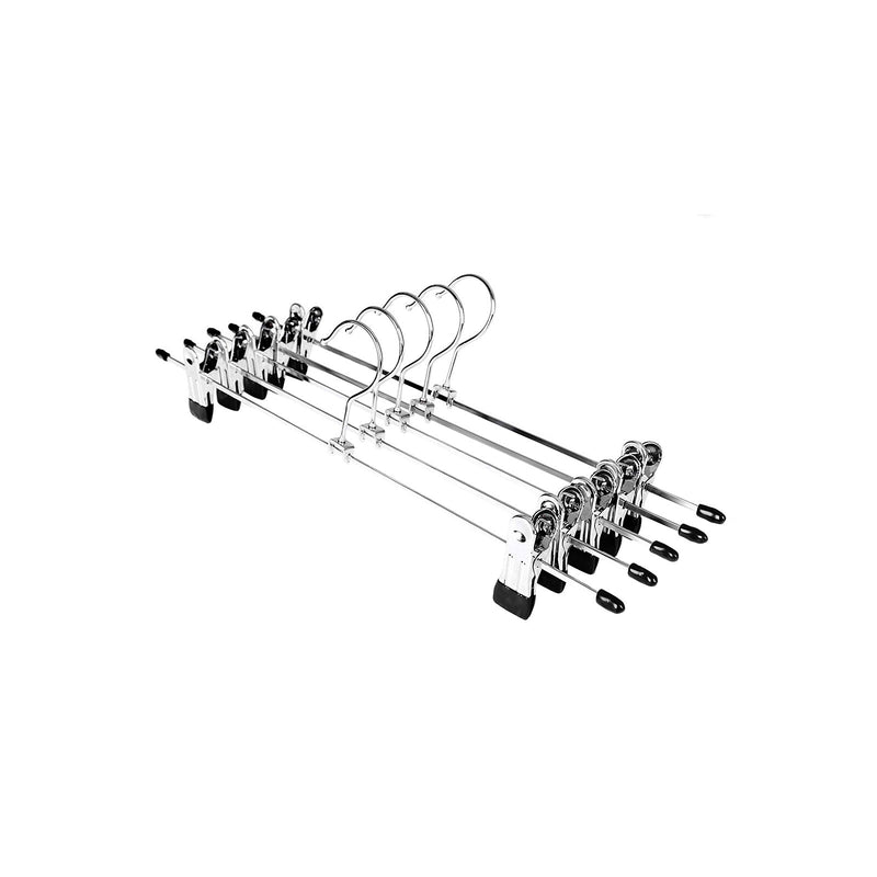 Hängen - Klädhängare - Metal Broek Hangers 10 Pieces - Silver