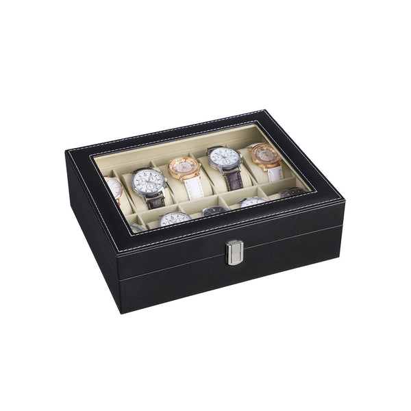 Watchbox - Watch Cabinet - avec couvercle gallzen - pour 10 montres