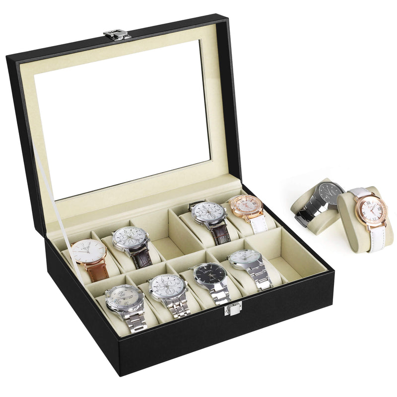 Watchbox - Watch Cabinet - avec couvercle gallzen - pour 10 montres