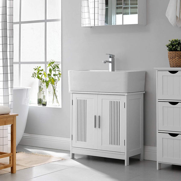 Mobilier Washbasin - Dulap de baie - cu 2 uși - rafturi reglabile