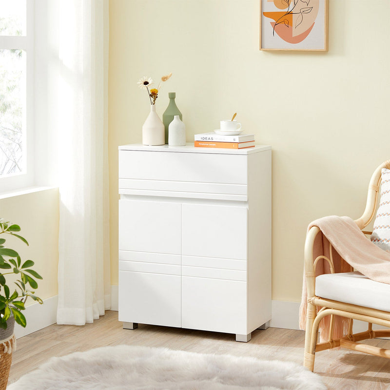 Dulap de baie - Sideboard cu sertar - Alb