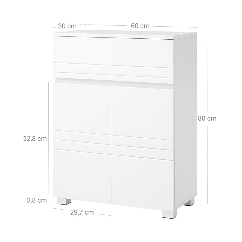 Dulap de baie - Sideboard cu sertar - Alb