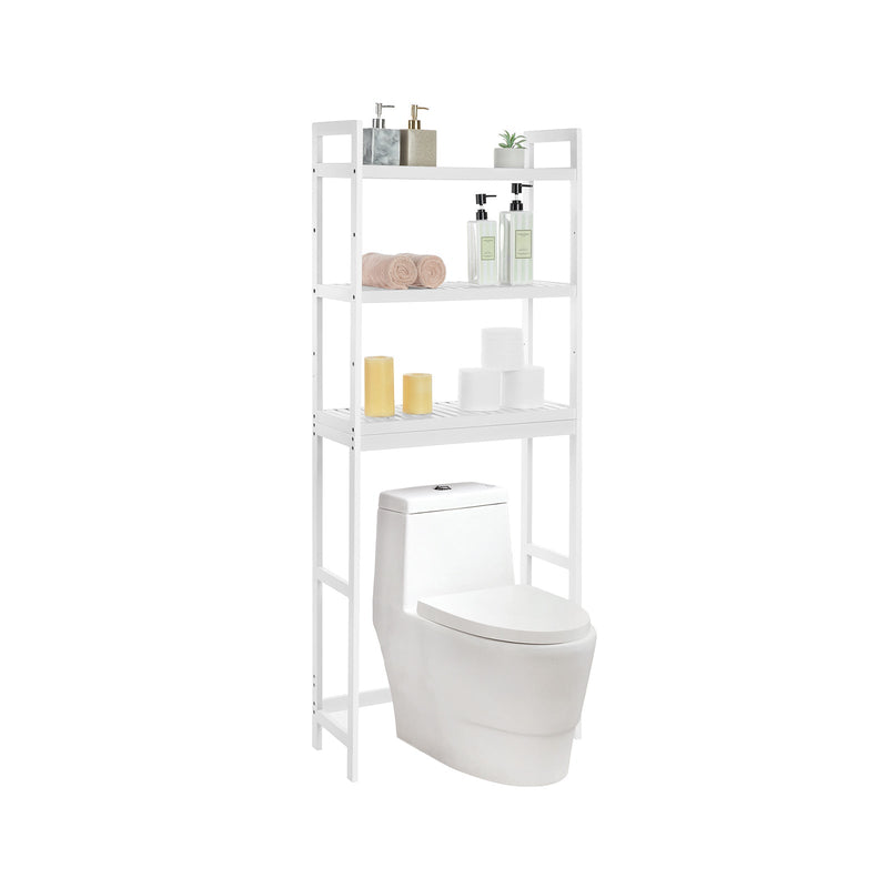 Armoire de rangement des toilettes - armoire de salle de bain - pour les toilettes - armoire de toilette - blanc