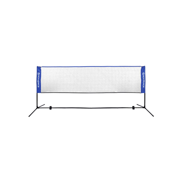 Badmintonnet - Tennisnet - In hoogte verstelbaar - Set bestaande uit - Net, Stevig ijzeren frame en Transporttas - Blauw